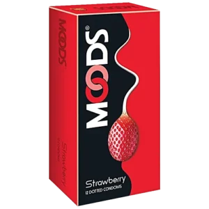Moods Condoms - Strawberry, 12 pcs