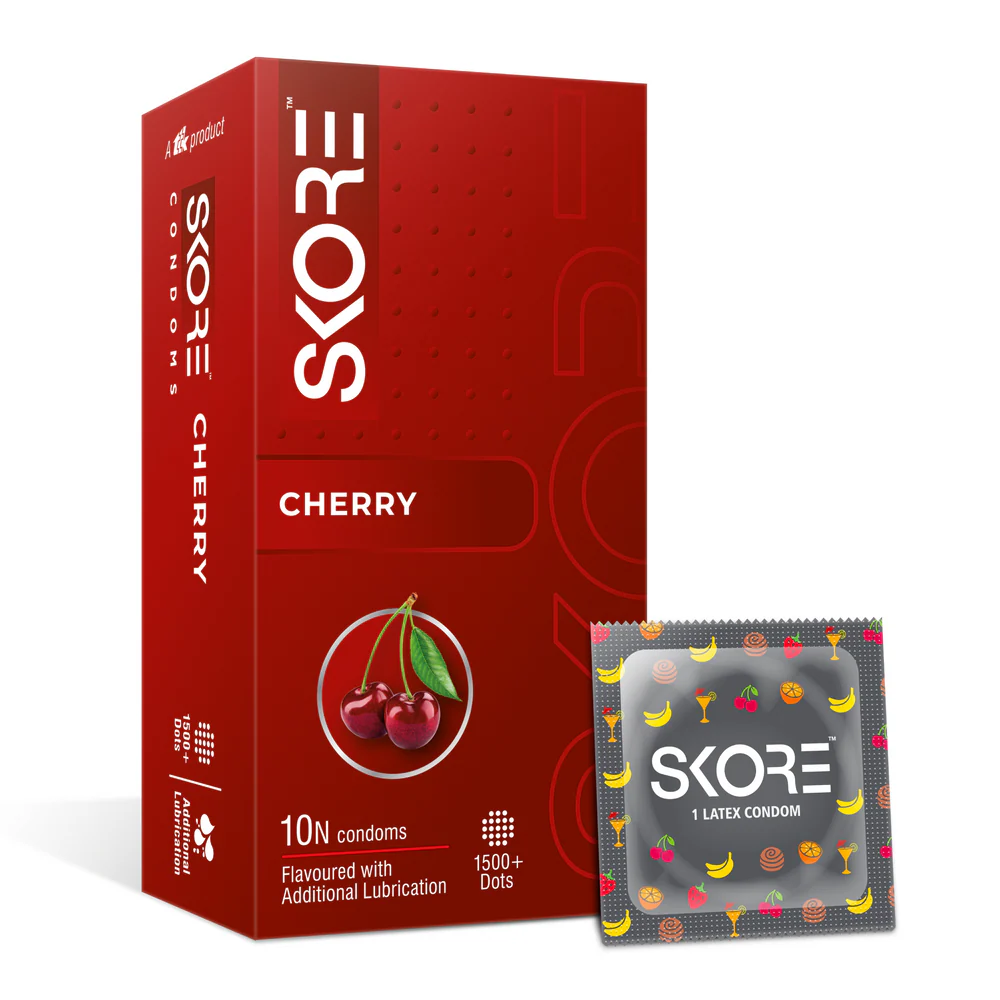 Skore Cherry Flavored Condoms