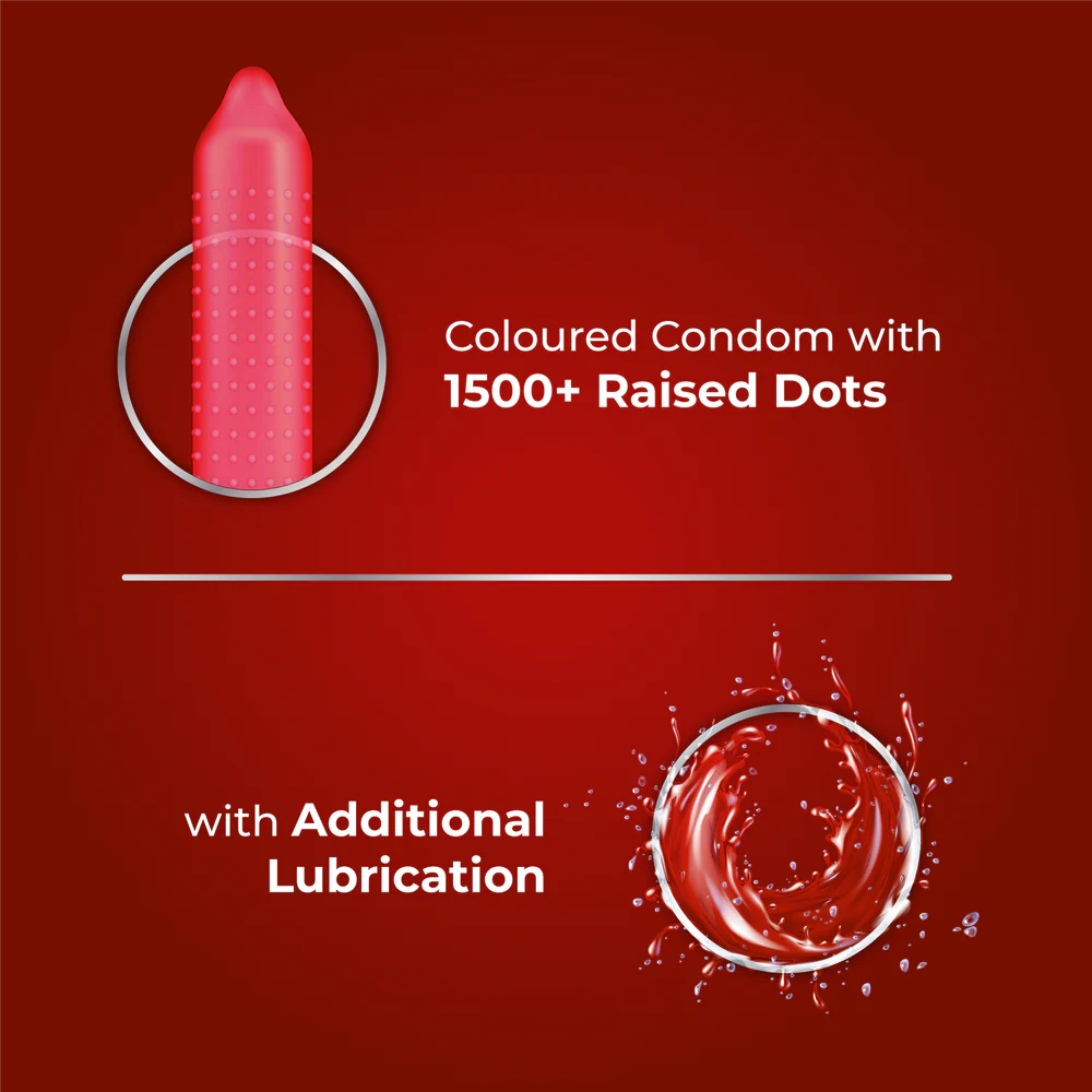 Skore Cherry Flavored Condoms - Image 3