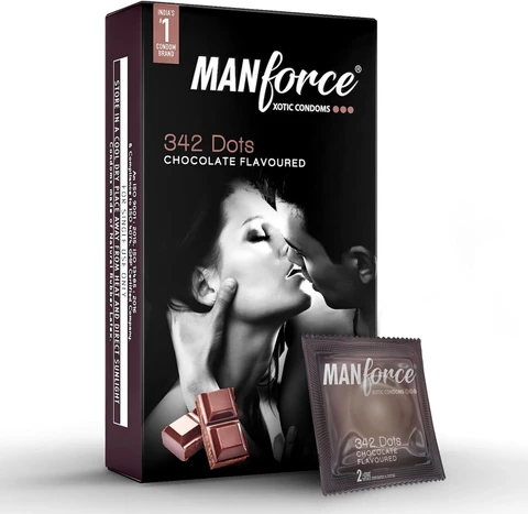 Manforce chocolate flavoured condoms 10N