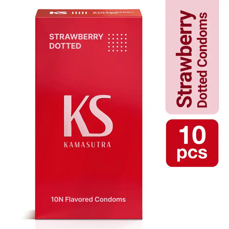 KS KAMASUTRA STRAWBERRY DOTTED 10N