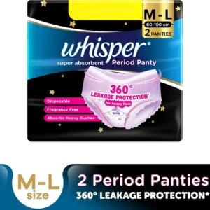 WHISPER PERIOD PANTY M-L