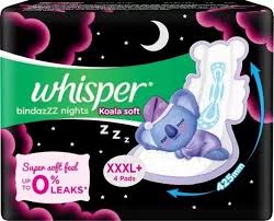 WHISPER BINDAZZZ NIGHTS XXXL 4N