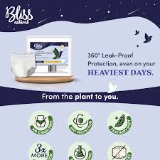 BLISS NATURAL DISPOSABLE PERIOD PANTIES S-M 5N - Image 2