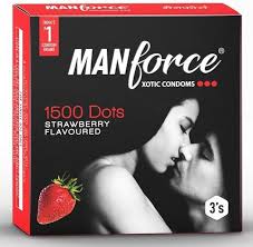 MANFORCE 1500 DOTS STARWBERRY FLAVOURED 3