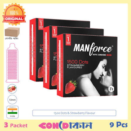 MANFORCE 1500 DOTS STARWBERRY FLAVOURED 3 - Image 2