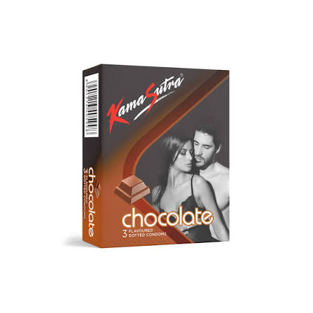 Kamasutra Dotted Condom Chocolate 3s