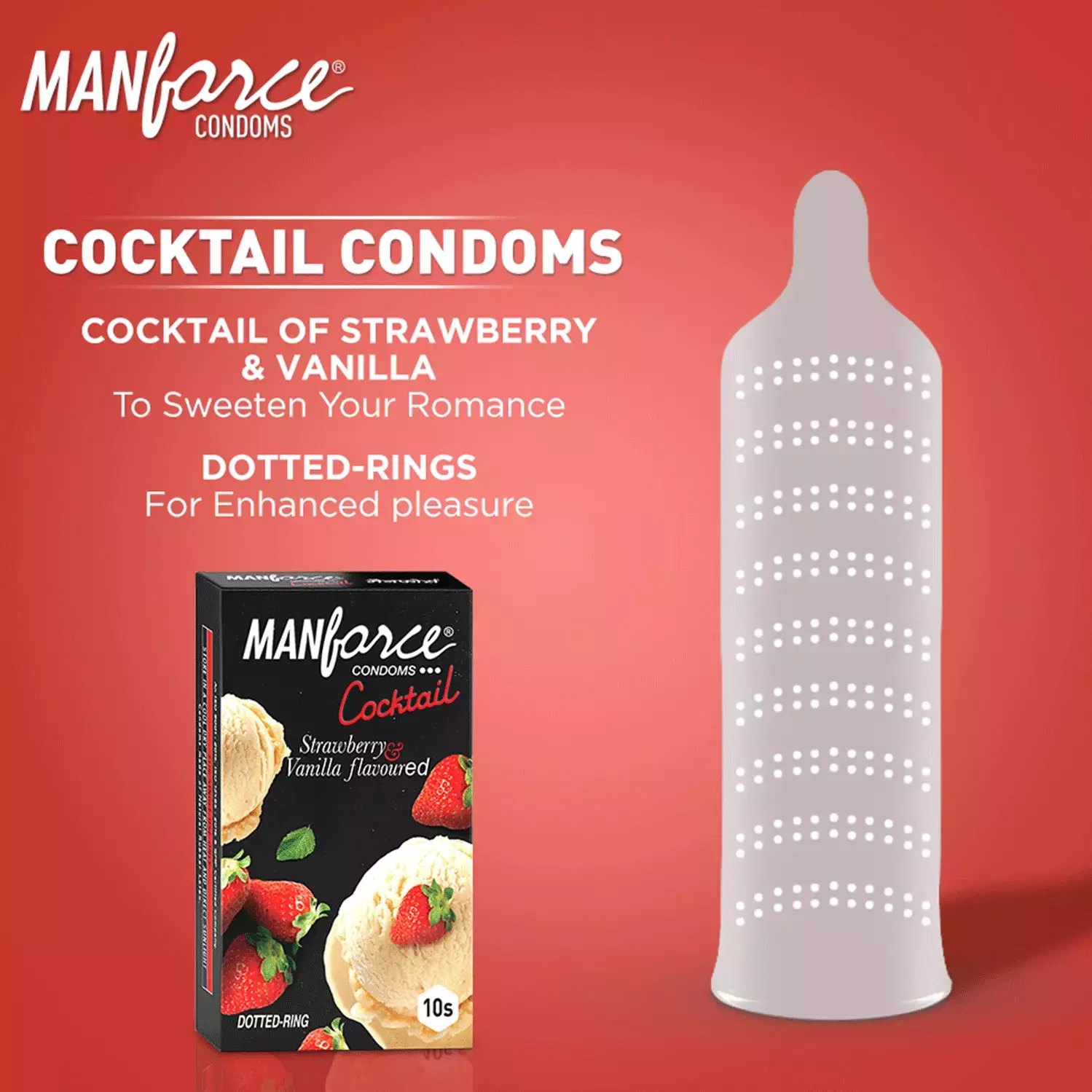 MANFORCE STRAWBERRY VANILLA FLOVOURED 10N - Image 2