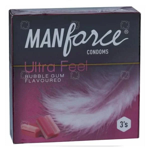 MANFORCE ULTRA FEEL BUBBLE GUM FLAVORED 3 N