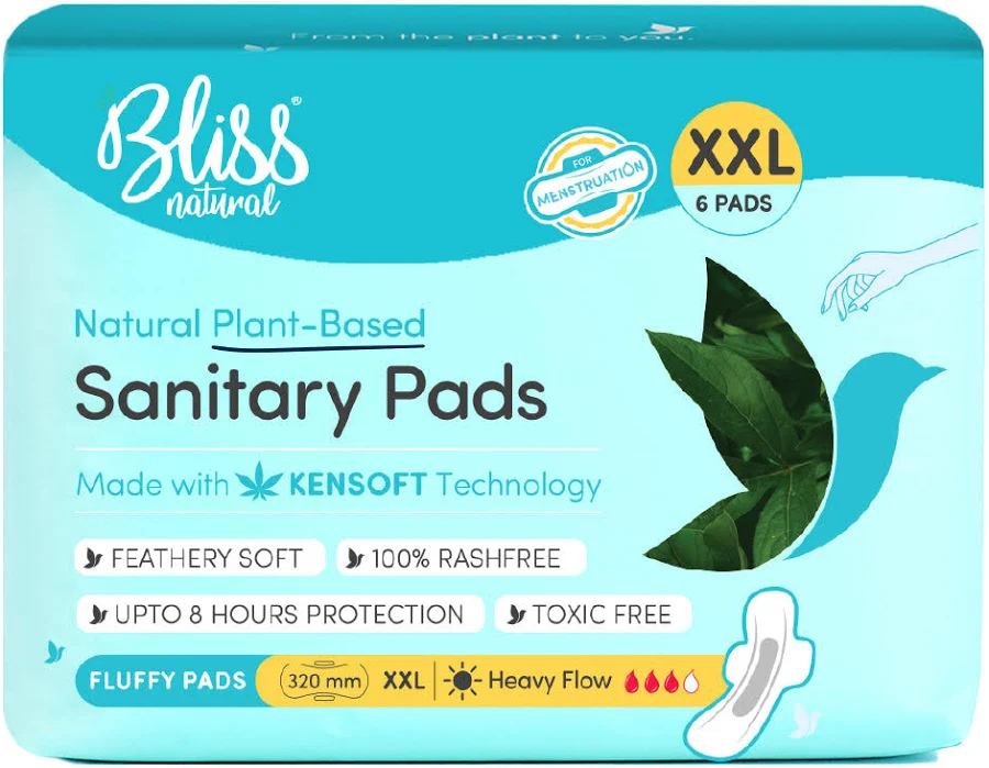 BLISS NATURAL SANITARY PADS XXL 6N